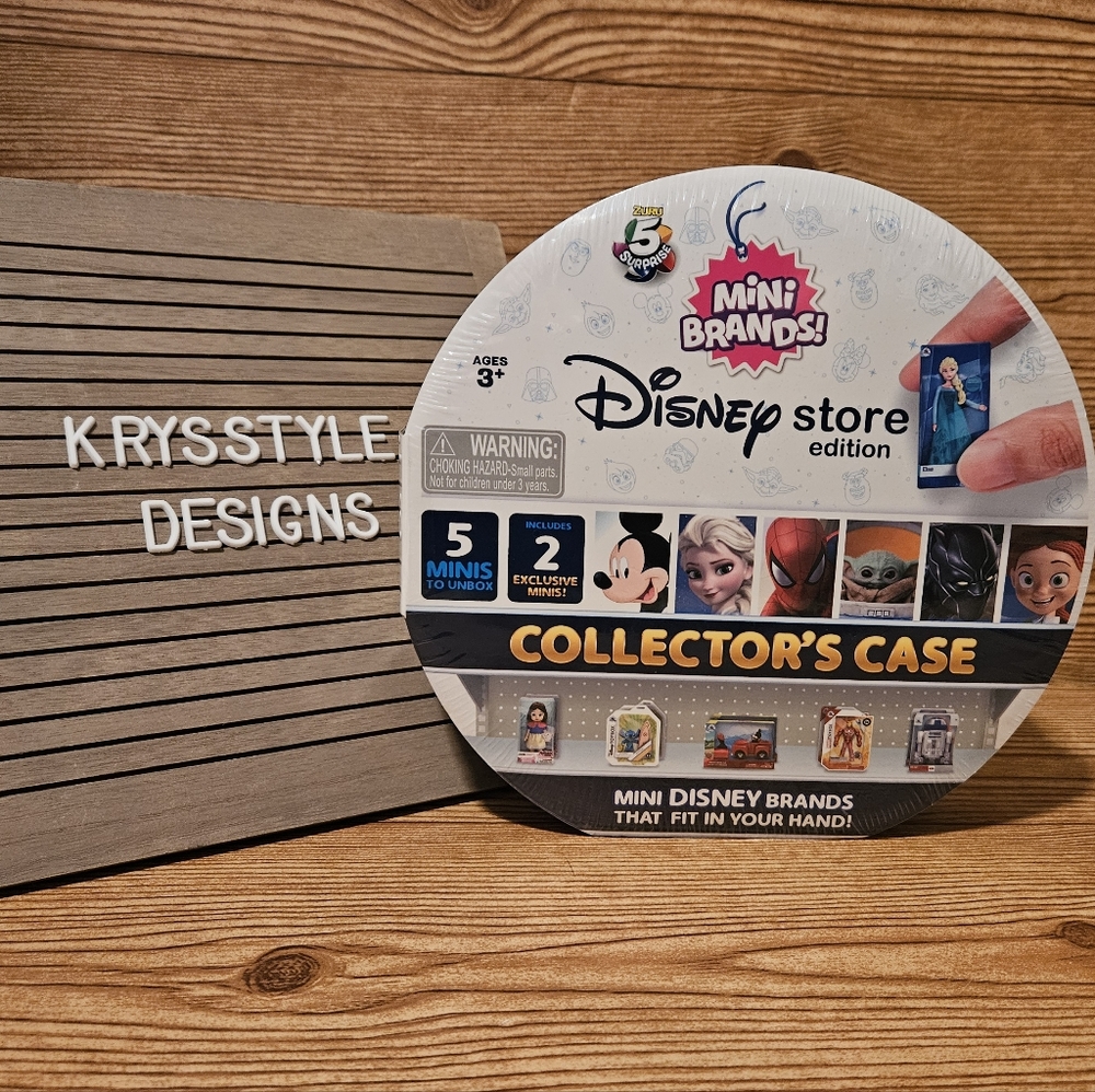 Zuru 5 Surprise Disney Store Edition Mini Brands COLLECTORS CASE Exclusive Toys